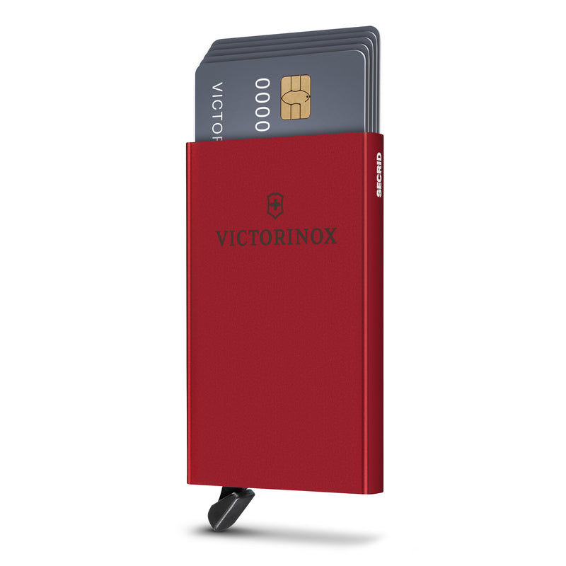 Victorinox Altius Secrid Wallet, Card Holder, 10 cm, Victorinox Red, Aluminium