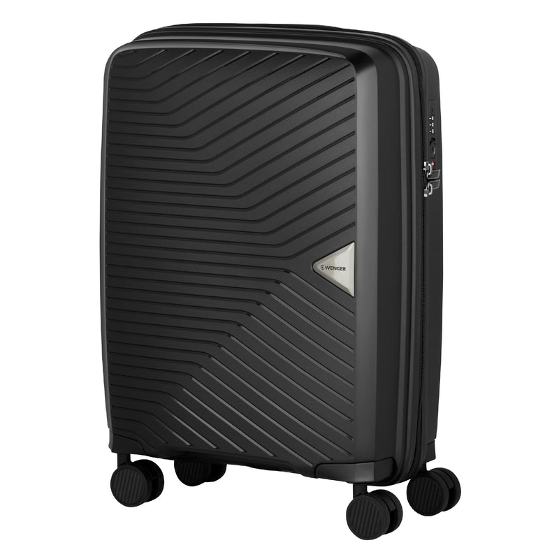 Wenger, Ultra-Lite Hardside Cabin Luggage, 36 Liters, Black, Travel Suitcase, Swiss Designed
