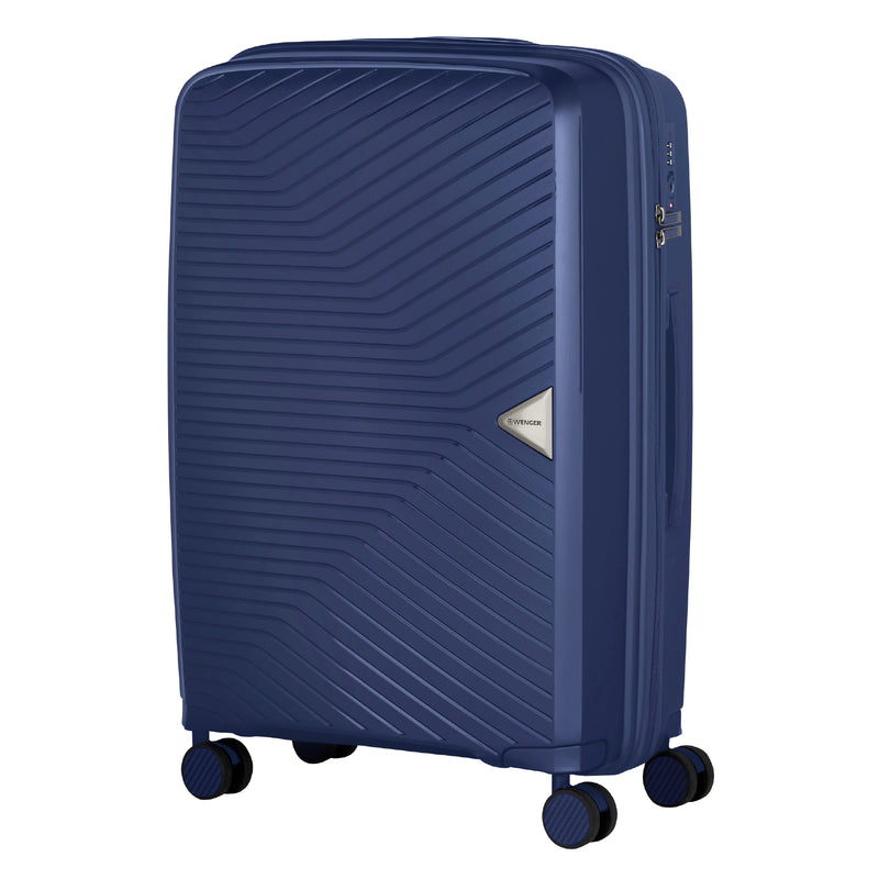 Wenger, Ultra-Lite Medium Hardside Check-in Luggage, 60 Liters, Blue, Travel Suitcase, Swiss Designed