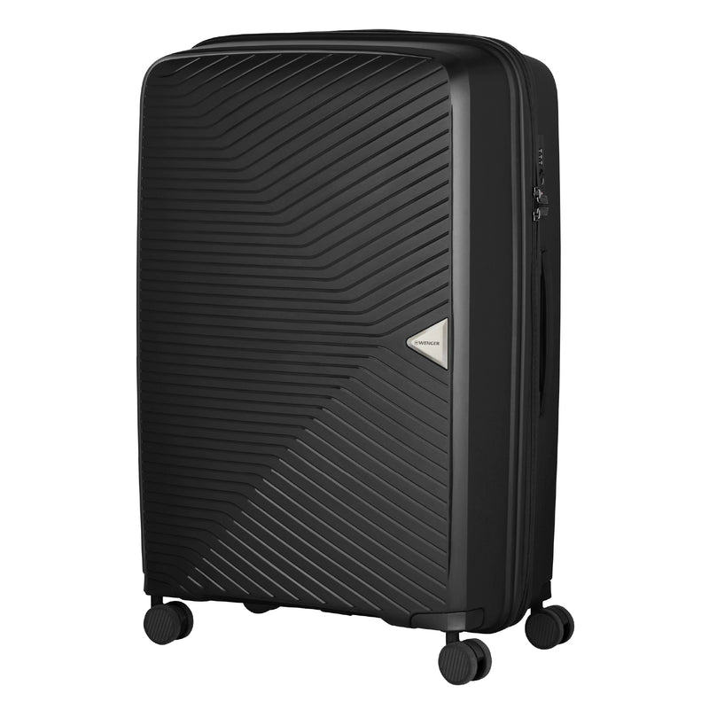 Wenger, Ultra-Lite Large Hardside Check-In Luggage, 112 Liters, Black, Travel Suitcase, Swiss Designed