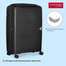 Wenger, Ultra-Lite Large Hardside Check-In Luggage, 112 Liters, Black, Travel Suitcase, Swiss Designed