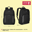 Wenger, New Essentials 2023, XE Tryal 15.6 inches Laptop Backpack, 23 liters, Black