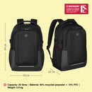 Wenger, New Essentials 2023, XE Ryde 16 inches Laptop Backpack, 26 liters, Black