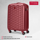 Wenger In-Flight Cabin Hardside Suitcase, 38 Litres, Red, Swiss designed