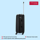 Wenger In-Flight Medium Hardside Check-In Suitcase, 64 Litres, Black, Swiss Designed