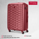 Wenger In-Flight Medium Hardside Check-In Suitcase, 64 Litres, Red, Swiss Designed