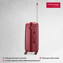 Wenger In-Flight Medium Hardside Check-In Suitcase, 64 Litres, Red, Swiss Designed
