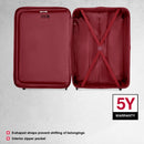 Wenger In-Flight Large Hardside Check-In Suitcase, 96 Litres, Red, Swiss Designed