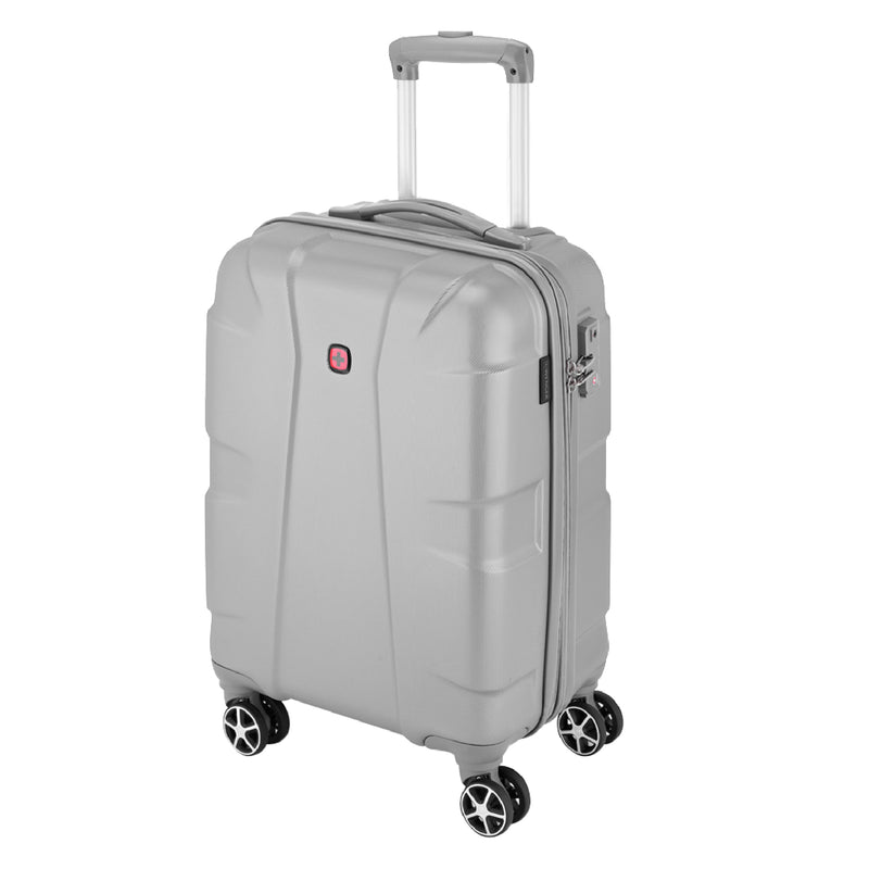 Wenger, Cote D' Azure Hardside Cabin Suitcase, 38 Litres, Silver, Swis