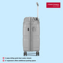Wenger, Cote D' Azure Hardside Cabin Suitcase, 38 Litres, Silver, Swiss designed