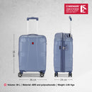 Wenger, Cote D' Azure Hardside Cabin Suitcase, 38 Litres, Blue, Swiss designed