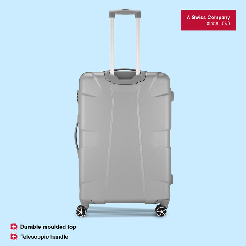 Wenger, Cote D' Azure Large Hardside Check-In Suitcase, 96 Litres, Silver Swiss Designed