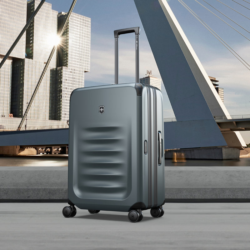 Victorinox Swiss Designed Spectra 3.0 Expandable Medium Hardside Check-in Luggage, 81 litres, Storm Grey