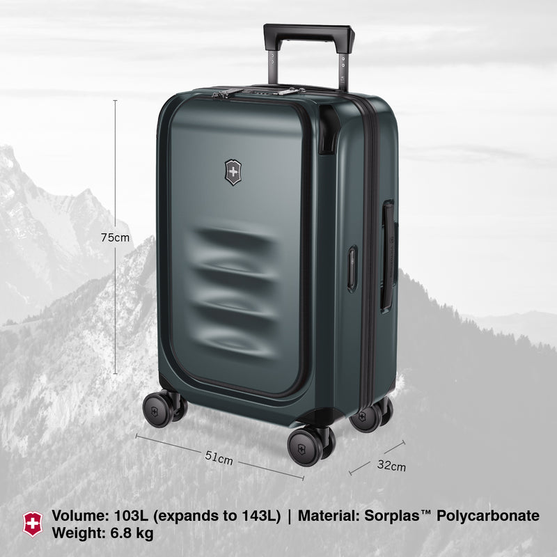 Victorinox Swiss Designed Spectra 3.0 Expandable Large Hardside Check-in Luggage, 103 litres, Storm Grey