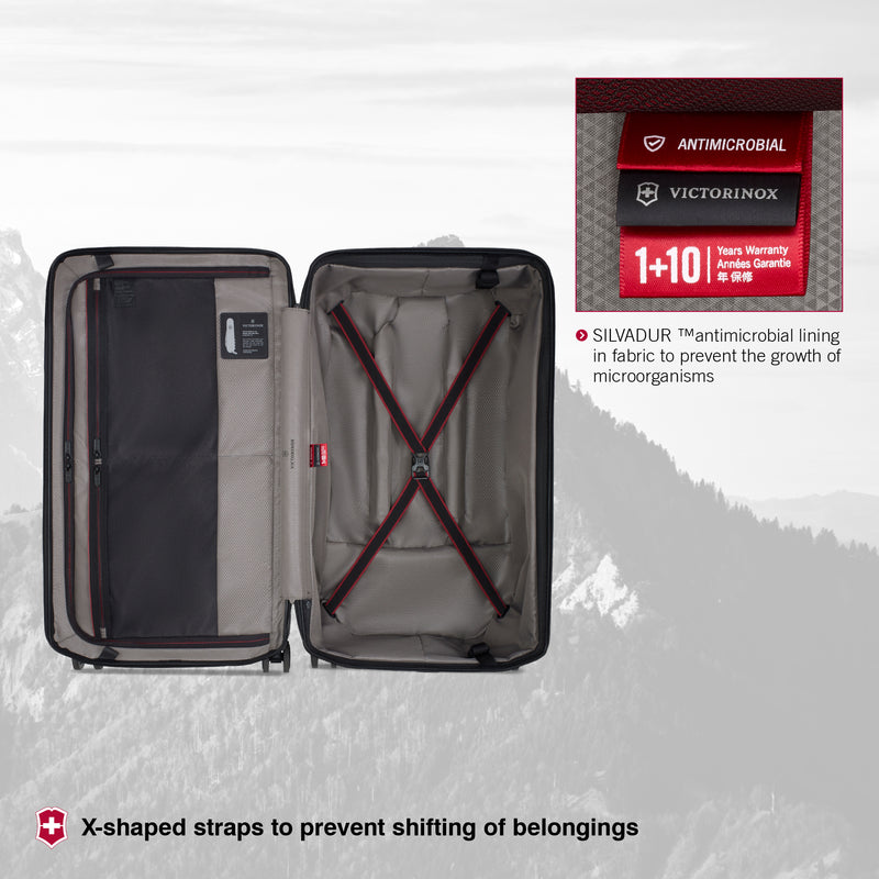 Victorinox Swiss Designed Spectra 3.0 Large Hardside Check-in Luggage, 99 litres, Storm Grey