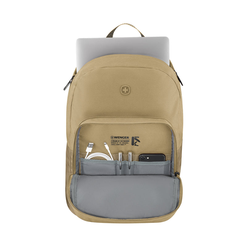 Wenger NEXT Crango 16" Laptop Backpack, Beige, 25 Litres, Swiss Designed