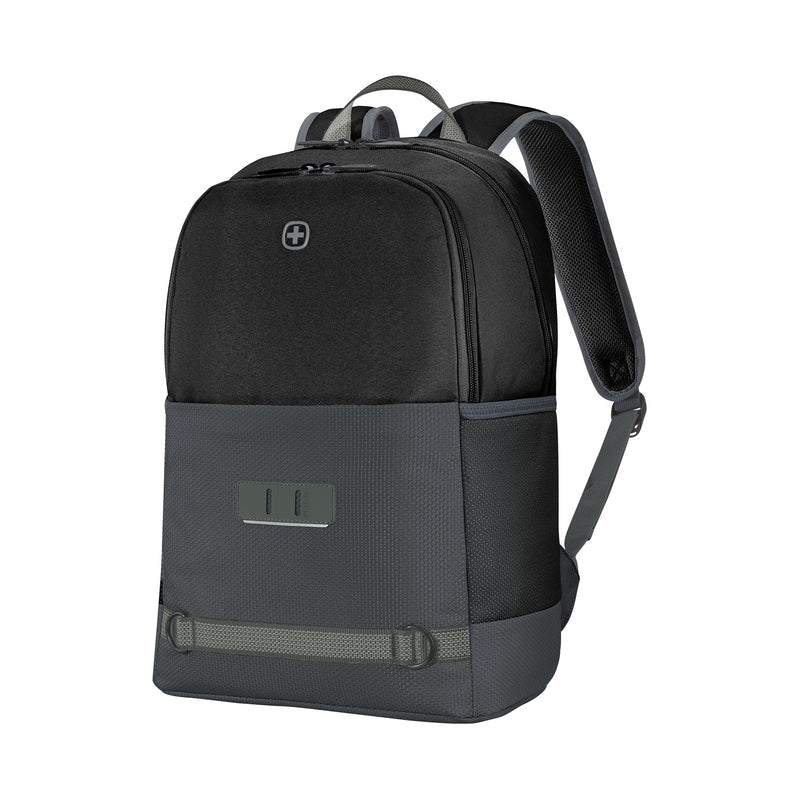 Wenger NEXT Tyon 15.6" Laptop Backpack, Gravity Black, 23 Litres, Swiss Designed