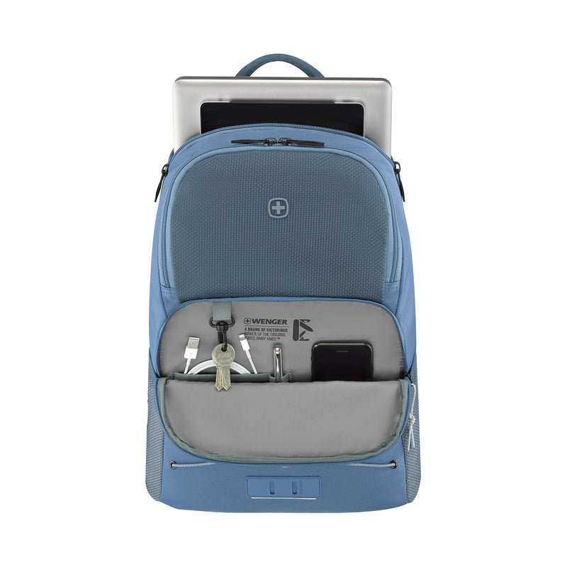 Wenger NEXT Trayl 15.6" Laptop Backpack, Blue, 22 Litres, Swiss Designed