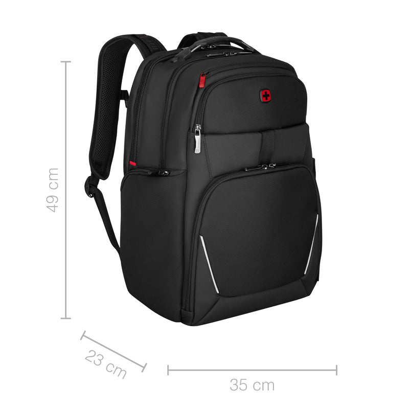 Wenger Meteor 17" Laptop Backpack, Black, 30 Litres, Swiss Designed