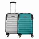 Wenger, 2 pc Set Combo, Static Pro Cabin Hardside Luggage (55 cm), Grey & Teal , Travel Suitcase Bag