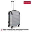 Wenger, 2 pc set Combo Static Pro Medium Hardside Luggage(67 cm), Carry-on Hardside Suitcase Luggage (55 cm), Grey