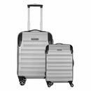 Wenger, 2 pc set Combo Static Pro Medium Hardside Luggage(67 cm), Carry-on Hardside Suitcase Luggage (55 cm), Grey