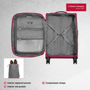 Wenger, 2 pc Set Combo Fantic Cabin  Softside Luggage(56 cm), Fantic Cabin Medium Luggage(71 cm), Burgundy