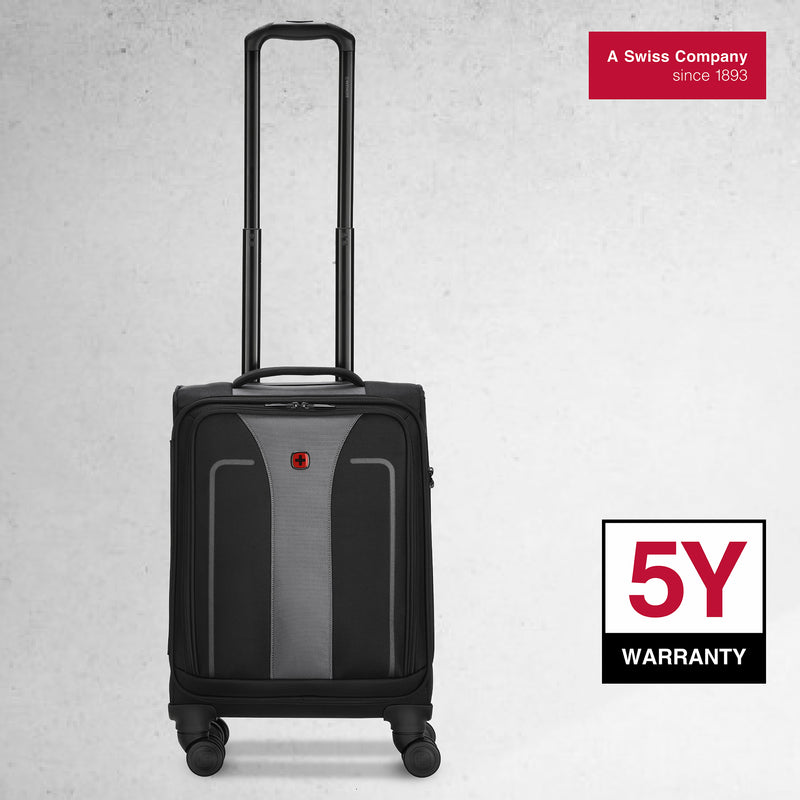 Wenger, Fantic Carry-On Softside Case, Black, 33 Liters, Swiss designed-blend of style & function
