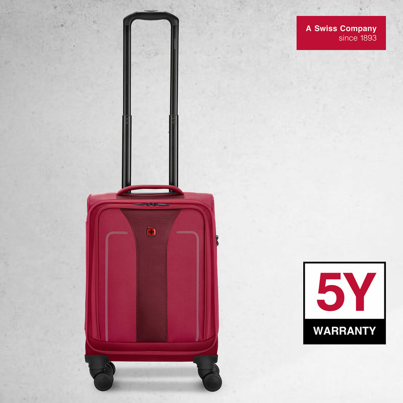 Wenger, Fantic Carry-On Softside Case, Burgundy, 33 Liters, Swiss designed-blend of style & function
