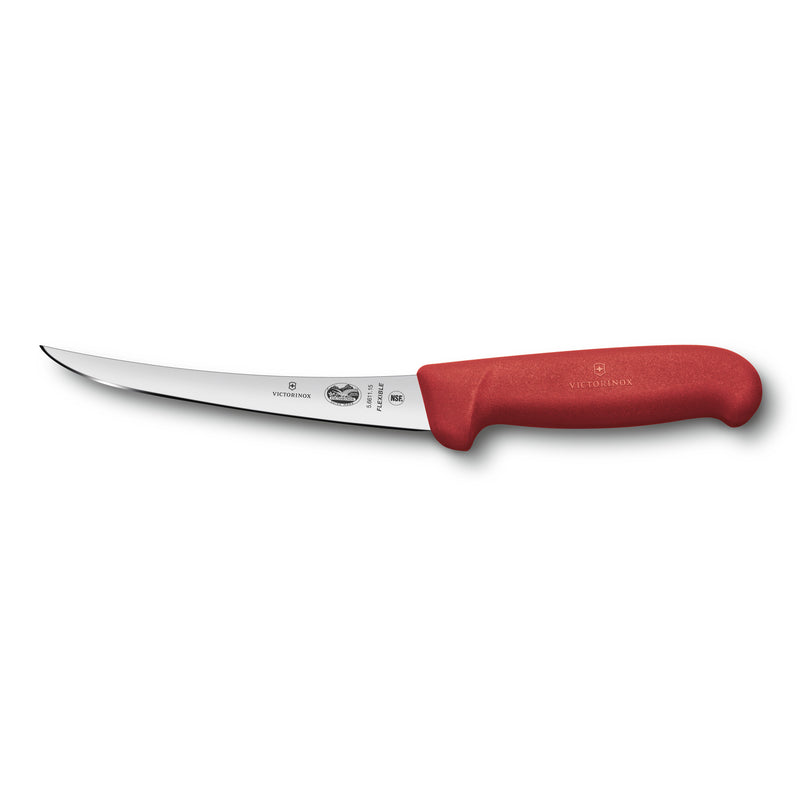 Victorinox Fibrox Boning Knife Flexible Blade 15cm Red