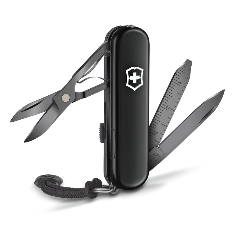 Victorinox Swiss Army Knife, Signature Lite, Small (58 mm), Black Scale | Outdoor Multitool Pocket Knife