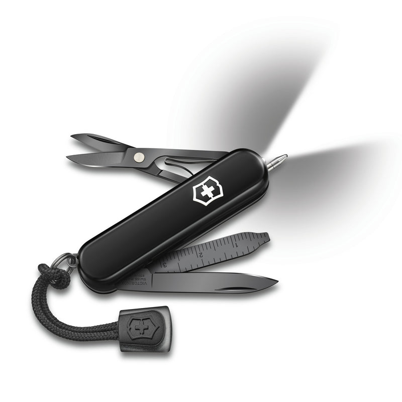 Victorinox Swiss Army Knife, Signature Lite, Small (58 mm), Black Scale | Outdoor Multitool Pocket Knife
