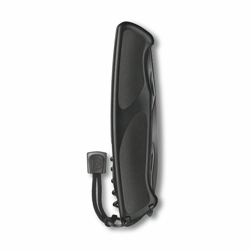 Victorinox Swiss Army Knife, Ranger 55 Grip Onyx, Large (130 mm), Black | Outdoor Multitool Pocket Knife