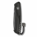 Victorinox Swiss Army Knife, Ranger 55 Grip Onyx, Large (130 mm), Black | Outdoor Multitool Pocket Knife