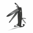 Victorinox Swiss Army Knife, Ranger 55 Grip Onyx, Large (130 mm), Black | Outdoor Multitool Pocket Knife