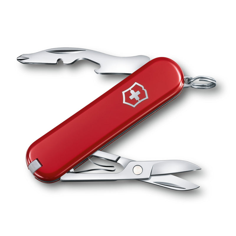 Victorinox Swiss Army Knife, Jetsetter, Small (58 mm), Red Scale | Outdoor Multitool Pocket Knife