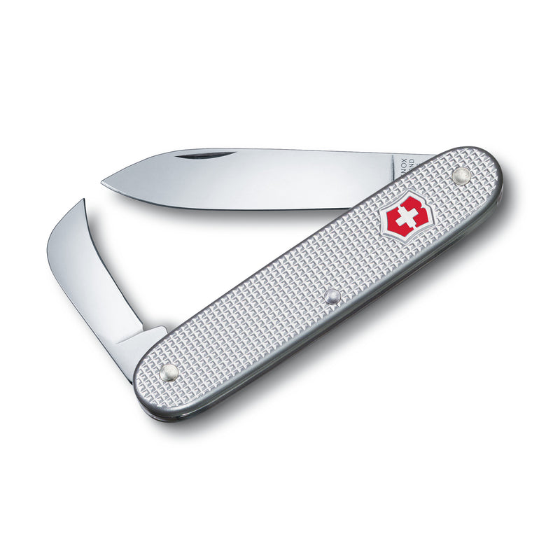 Victorinox Swiss Army Knife, Swiss Army 2 Alox, Medium 93 mm, Gray Alox Scale,