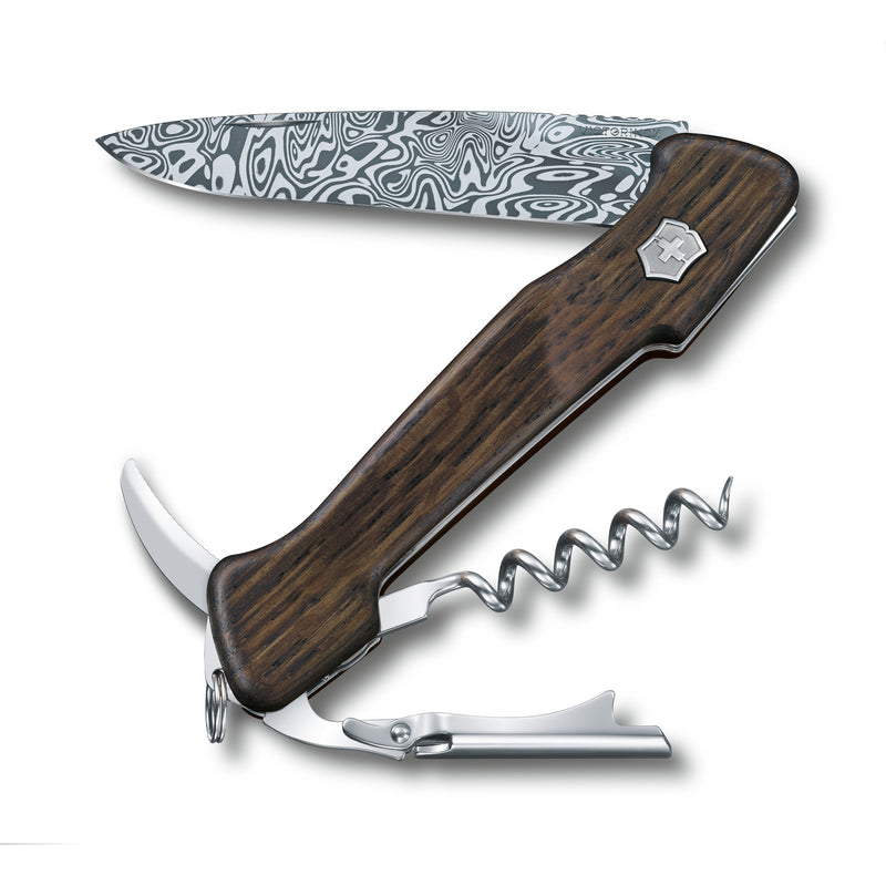 Victorinox Wine Master Damast LE 2019, 130 Mm, Smoked Oak Wood, Gift Box