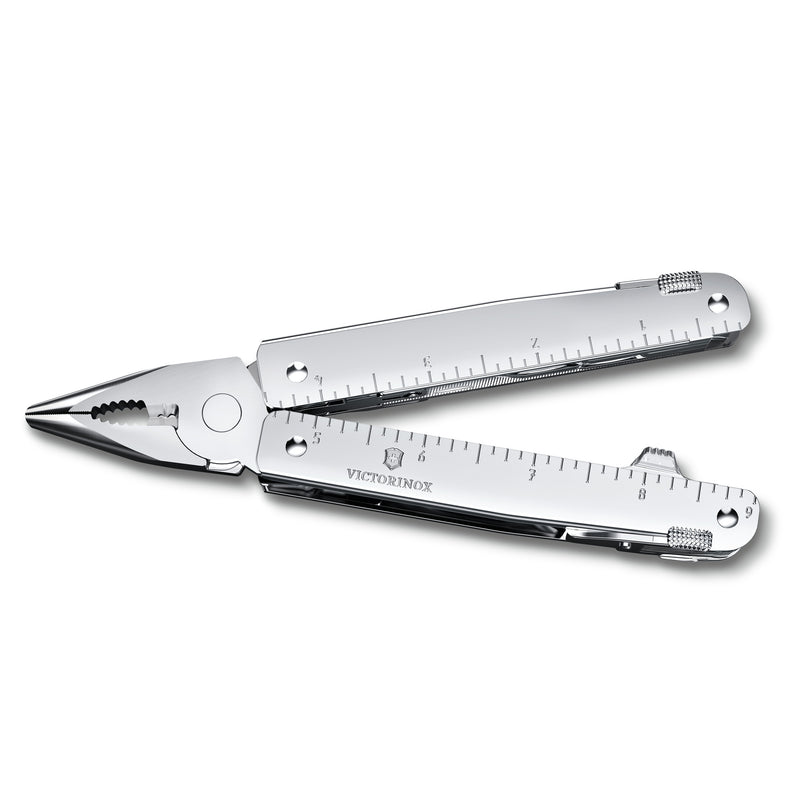 Victorinox Swiss Army Knife Swiss Tool MX, (11.5 cm) Gray, Steel, Outdoor Multitool Pocket Knife