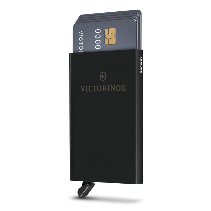 Victorinox Altius Secrid Essential Card Wallet, 10 cm, Black, Aluminium, RFID