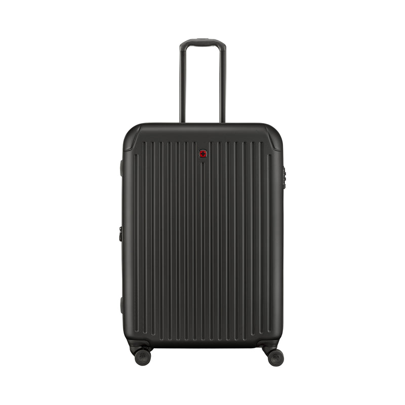 Wenger, Flyn Check-In Large Hardside Luggage, 75 cm (102 liters), Polycarbonate/ABS Blend, Black