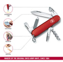 Victorinox Swiss Army Knife - Sportsman - 13 Functions 84 mm Red