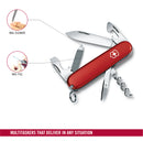 Victorinox Swiss Army Knife - Sportsman - 13 Functions 84 mm Red