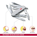 Victorinox Swiss Army Knife - MiniChamp Alox- 15 Function 58 mm Grey