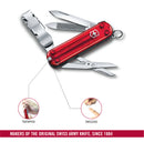 Victorinox Swiss Army Knife - NailClip 580 - 8 Functions 65 mm Red