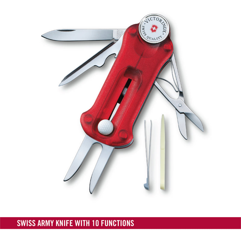 Victorinox Swiss Army Knife - GolfTool - 10 Function Red 91 mm
