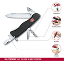 Victorinox Swiss Army Knife - Picknicker - 11 Functions 111 mm Black