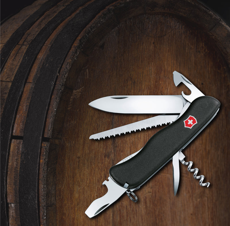 Victorinox Swiss Army Knife-Forester-12 Functions Multi-utility Tool  111 mm Black