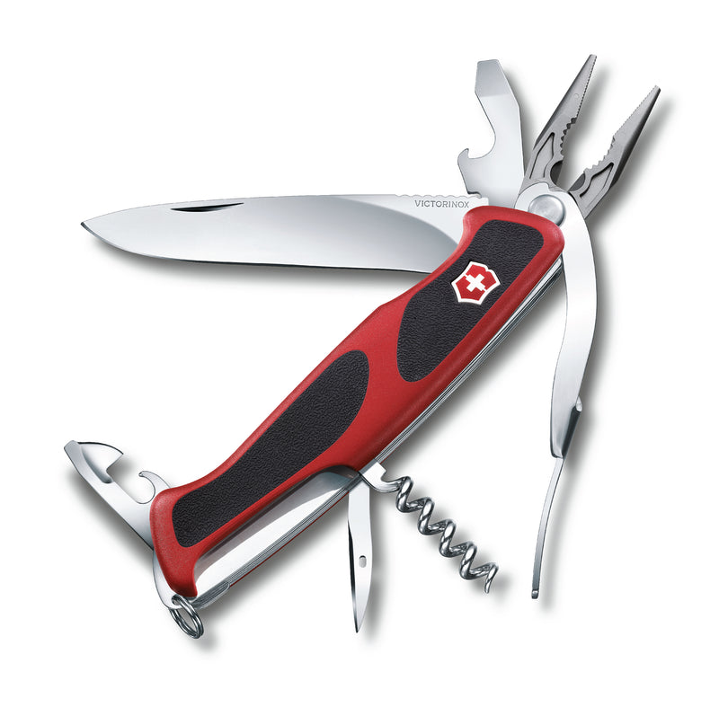 Victorinox Ranger Grip 74 Swiss Army Knife 14 Functions 130 mm Red and Black