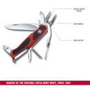Victorinox Ranger Grip 74 Swiss Army Knife 14 Functions 130 mm Red and Black